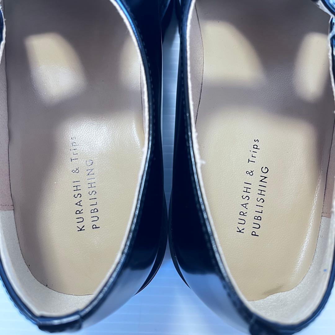 未使用✨ 【 北欧、暮らしの道具店 】 Tストラップシューズ 本革 黒 23.5