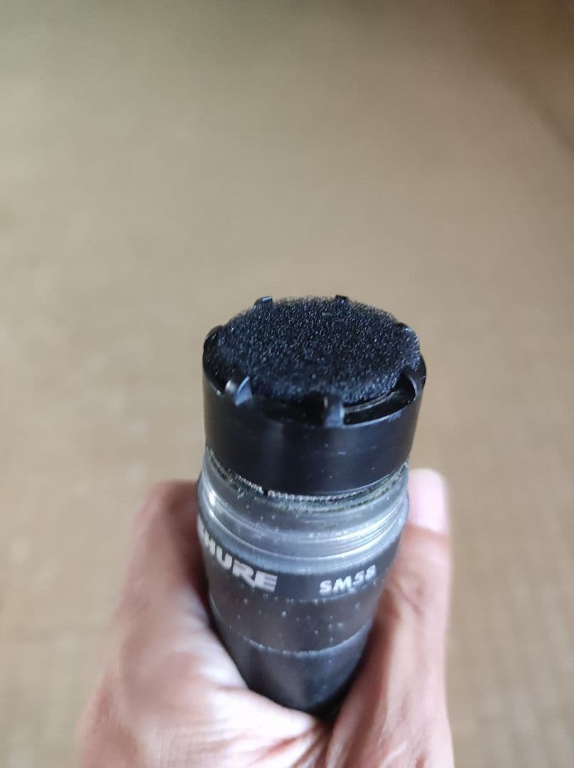 sure sm58 シュアー　メキシコ製 ピックアップスポンジ新品交換済