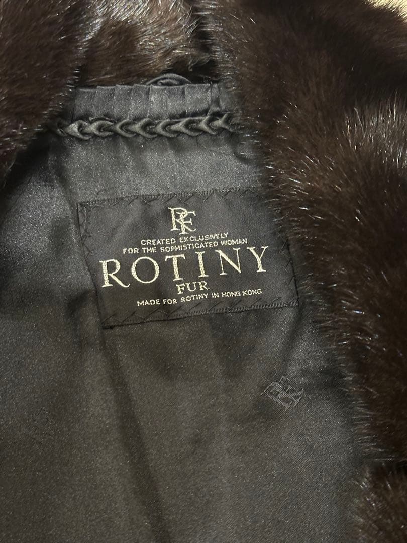 《超美品！》ダークブラウン ミンク　ファーコート ヴィンテージ