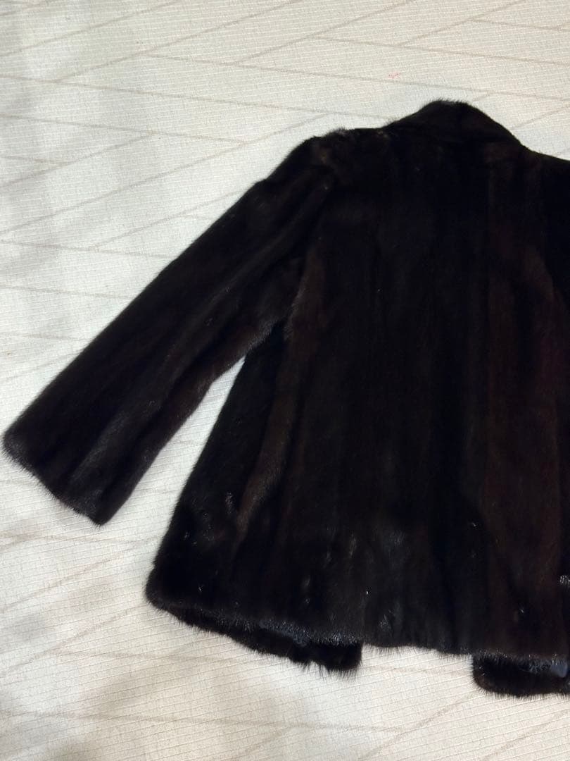 《超美品！》ダークブラウン ミンク　ファーコート ヴィンテージ