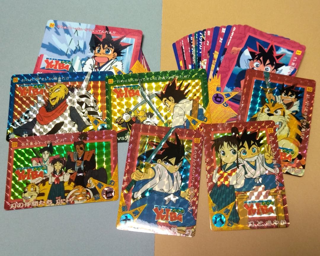 ４２枚コンプリートセット 剣勇伝説ヤイバ カードダス 1993年 希少 当時もの