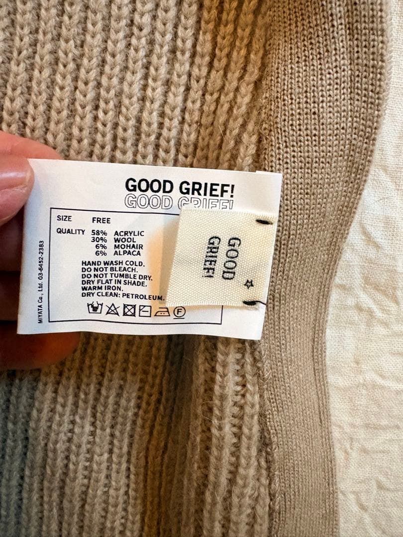 小物 L'AppartementGOODGRIEF RIBBED KNITSNOOD