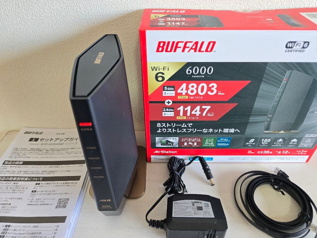 BUFFALO WSR-6000AX8P Wi-Fi６ルーター