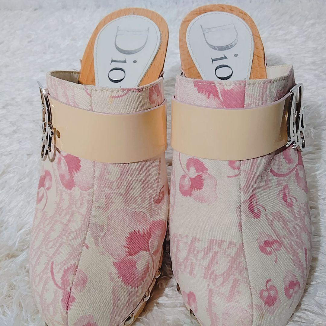 【箱付き 美品】ディオール　トロッター　フラワー　ガーリー　ブロッサム　サボ