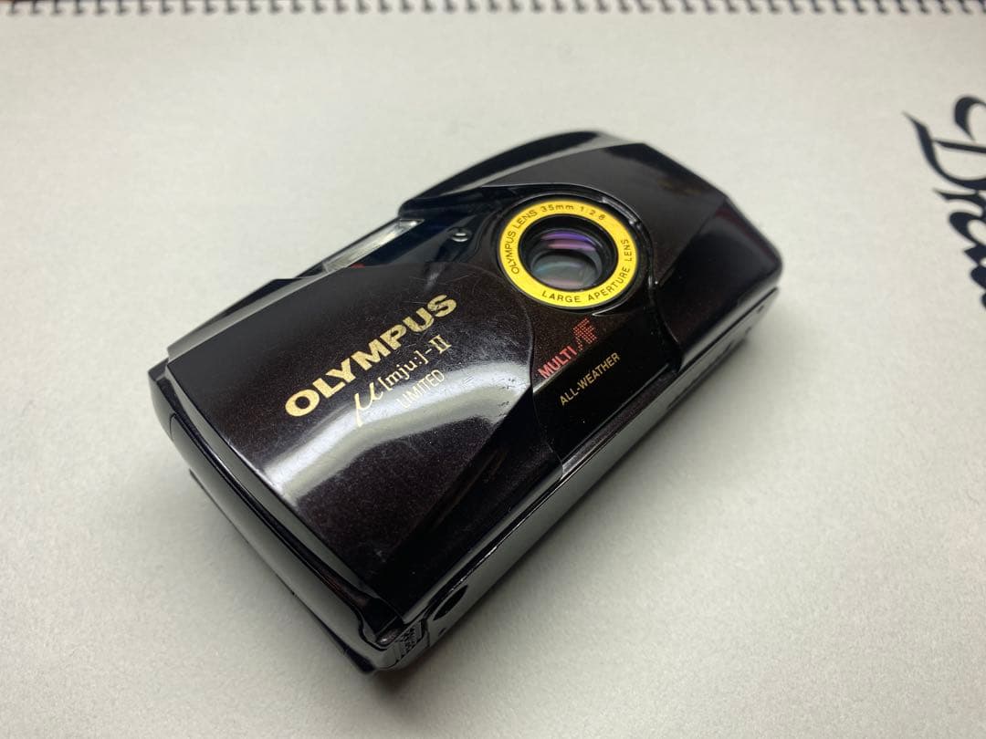 OLYMPUS MJU ii LIMITED バーガンディ フィルムカメラ