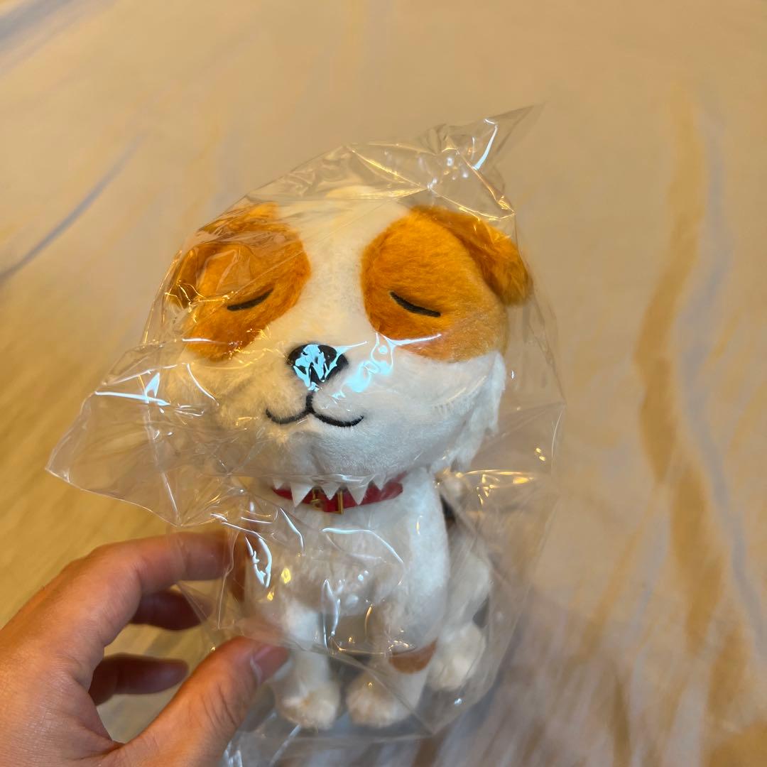 おすわりPOMぬいぐるみ　フラワー プリント　キャップクッションセット