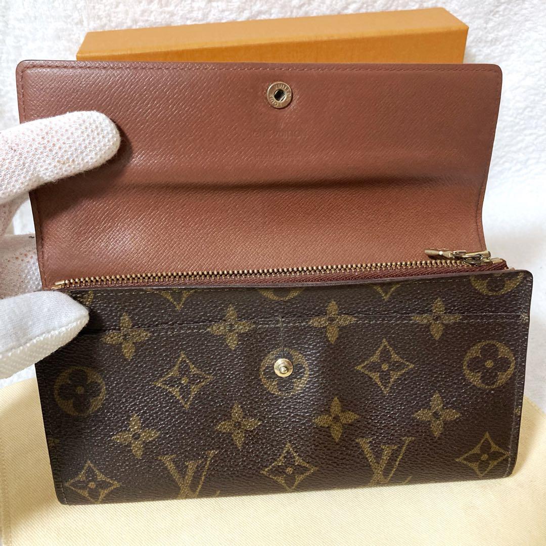 【美品】ルイヴィトン ☆ポルトフォイユサラ モノグラム 長財布 折り財布