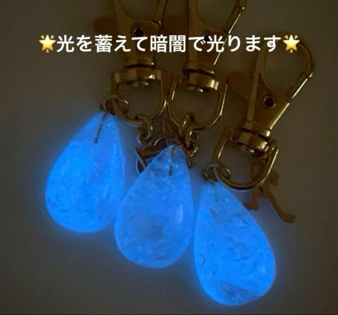 ❤️竜そばです❤️ 暗闇で光る　レジン　チャーム　21点　プレゼント付