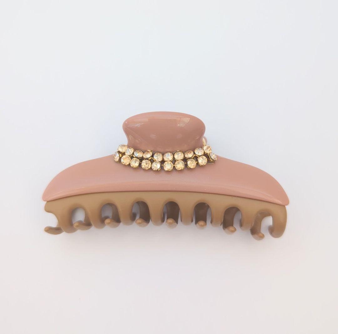 acca ヘアクリップ　Mサイズ　ピンクベージュ