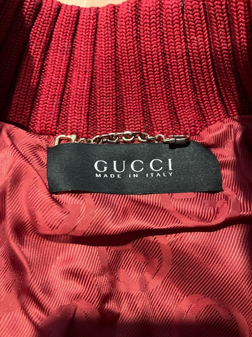 GUCCI レディース　レザーショートジャケット