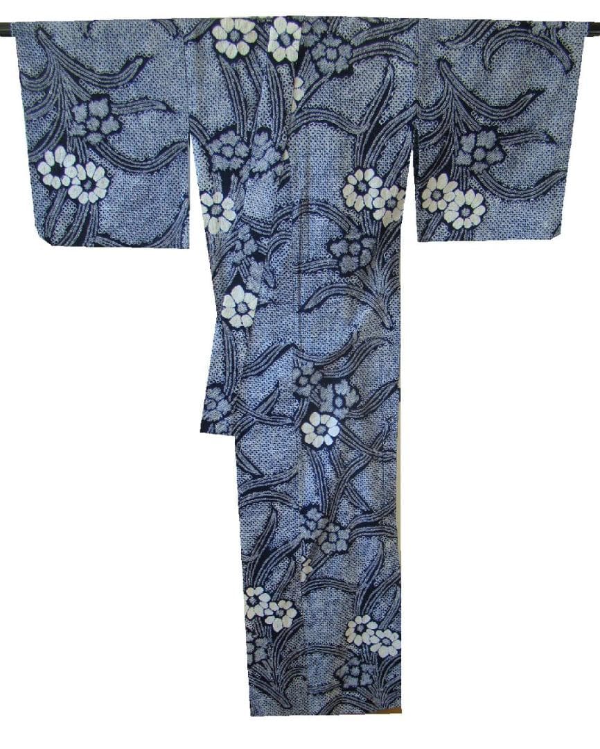 S寸 鳴海 総絞り 浴衣・ 四寸帯 セット 仕立上り～153cm Ys366