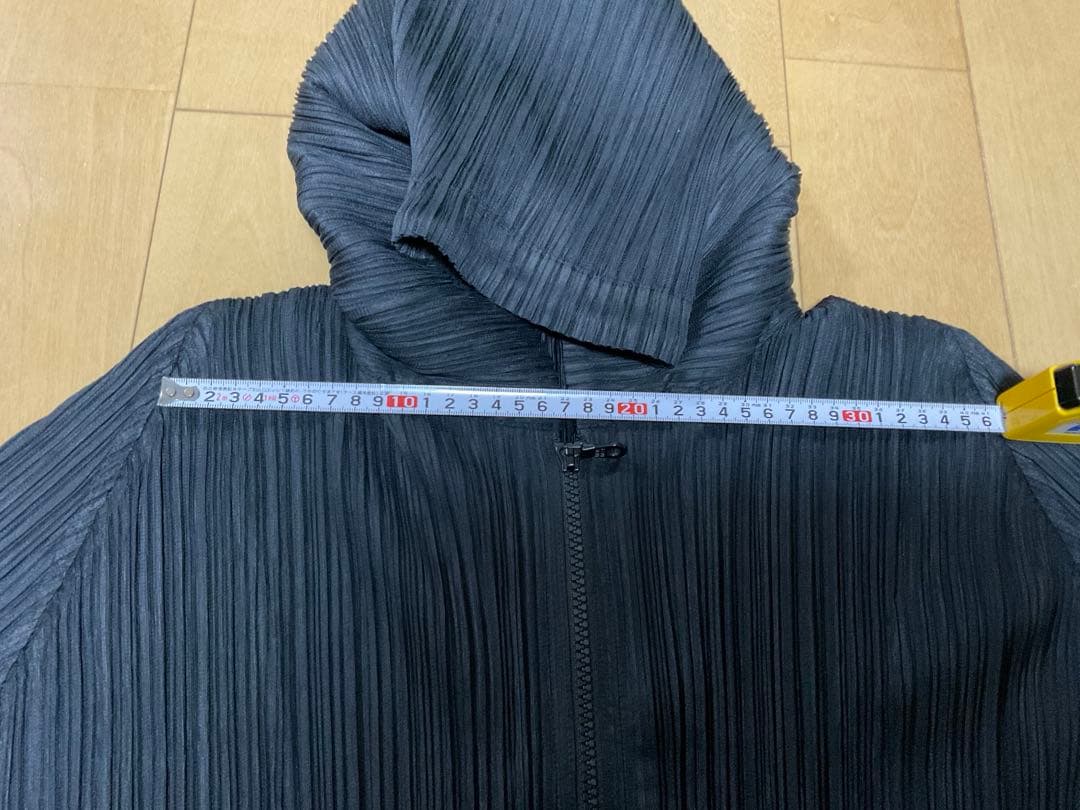 プリーツプリーズ PLEATS PLEASE フード付きパーカー カーディガン