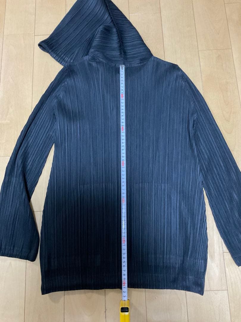 プリーツプリーズ PLEATS PLEASE フード付きパーカー カーディガン