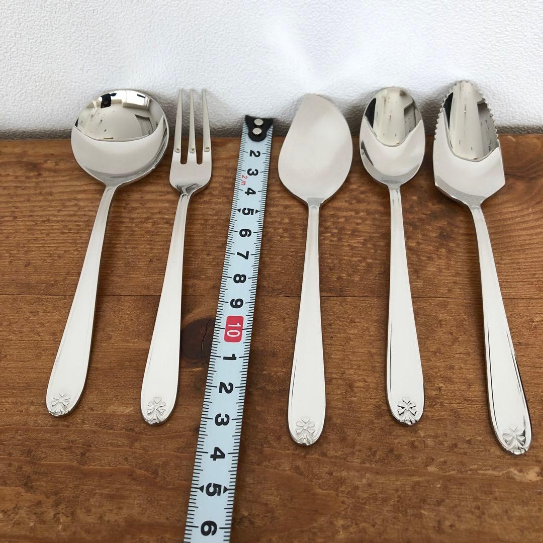 未使用　ラッキーウッド　マリエッタ　カトラリー40本セット　リボン　ハート