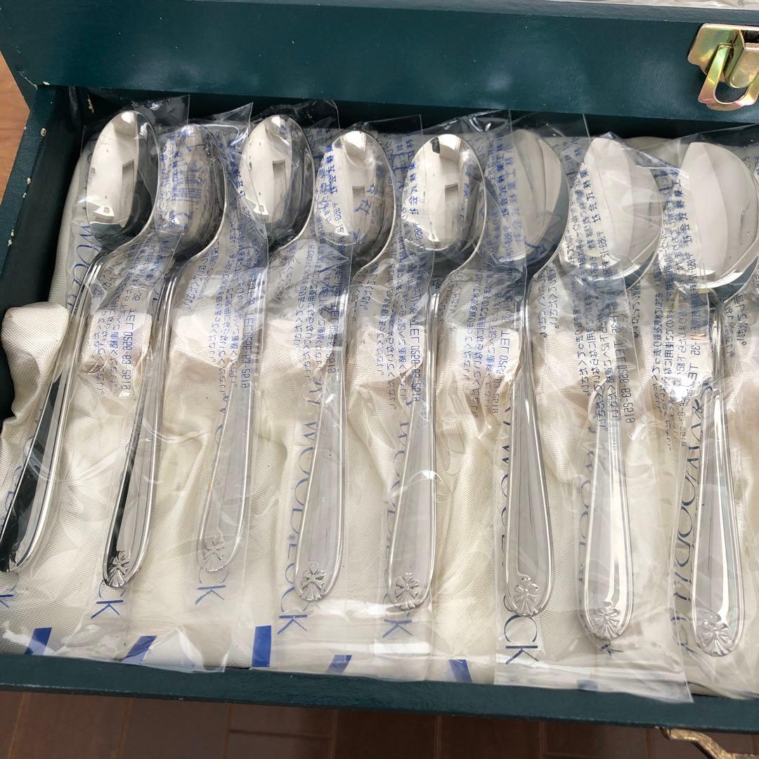 未使用　ラッキーウッド　マリエッタ　カトラリー40本セット　リボン　ハート