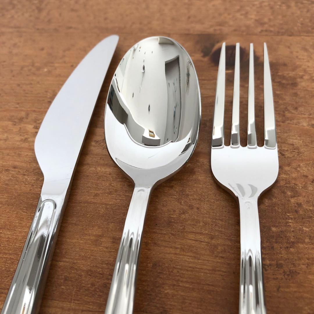 未使用　ラッキーウッド　マリエッタ　カトラリー40本セット　リボン　ハート