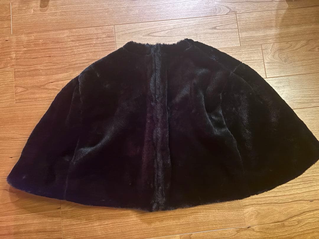 最終お値下げmoon tree planetTOO ファーケープ 黒