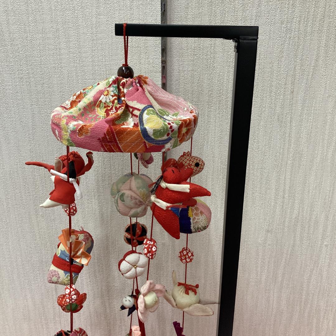 No.6 飾り台付き　高さ71㎝　3月つるし雛　吊るし雛飾り　雛祭り吊るし飾り