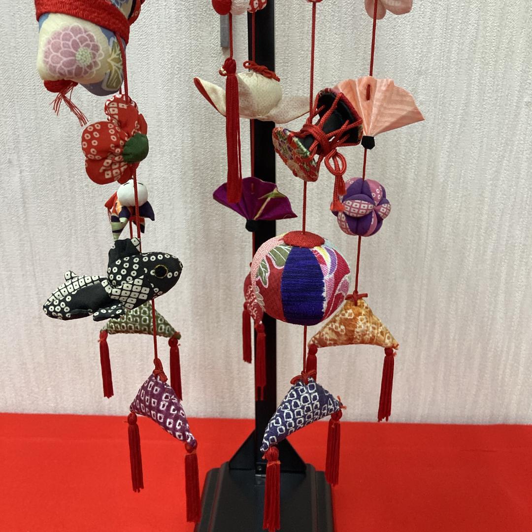 No.6 飾り台付き　高さ71㎝　3月つるし雛　吊るし雛飾り　雛祭り吊るし飾り