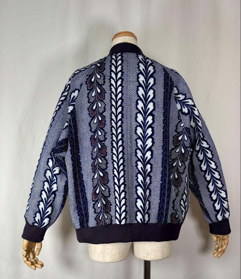 浴衣リメイク92番　有松鳴海絞り一重スカジャン風