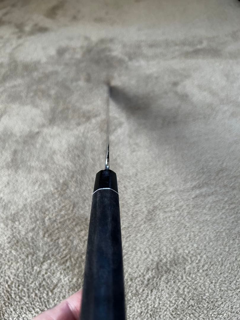 柳刃包丁 36cm 片刃 白二鋼 黒檀柄