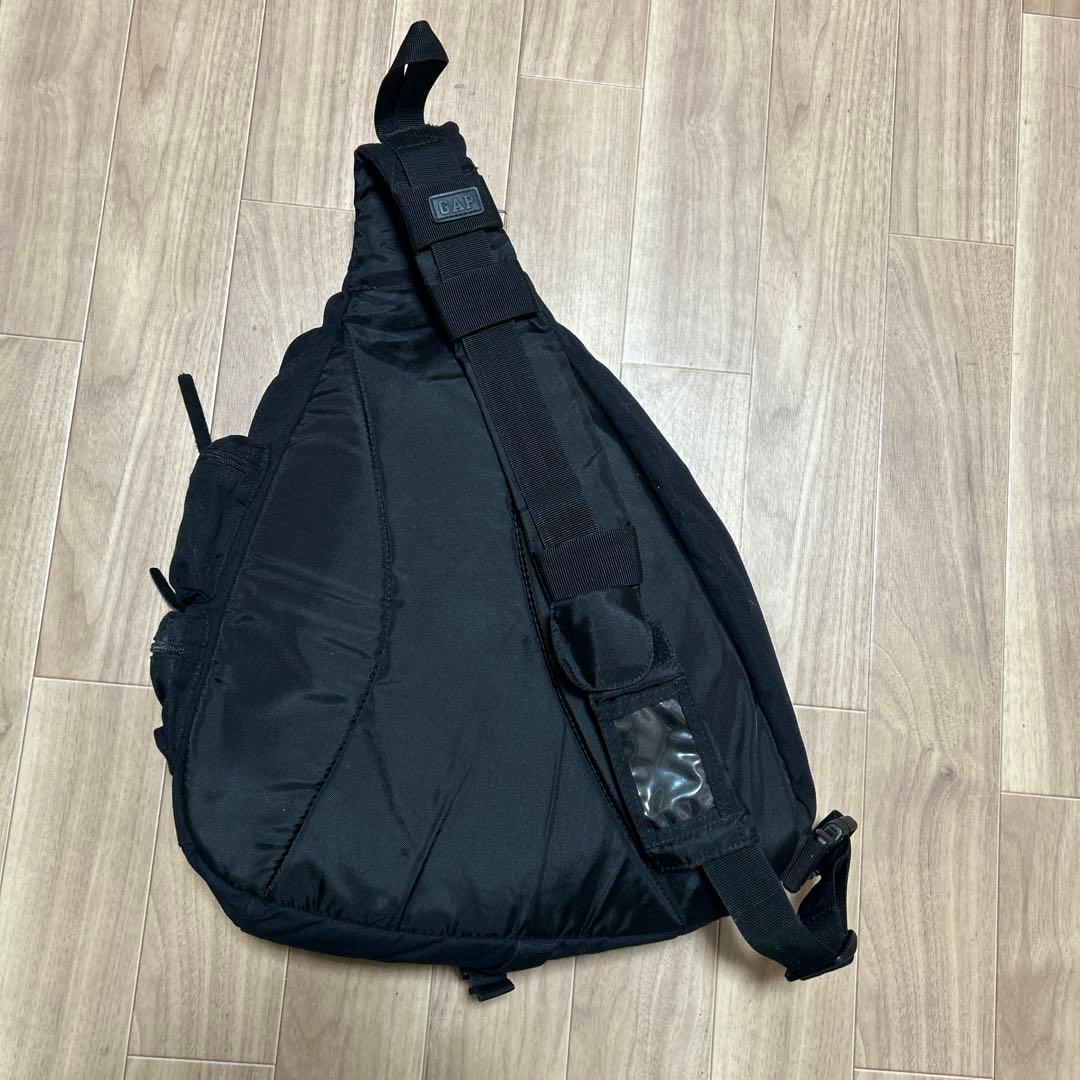 90s old GAP ワンショルダーバッグ　黒　ブラック　古着　y2k