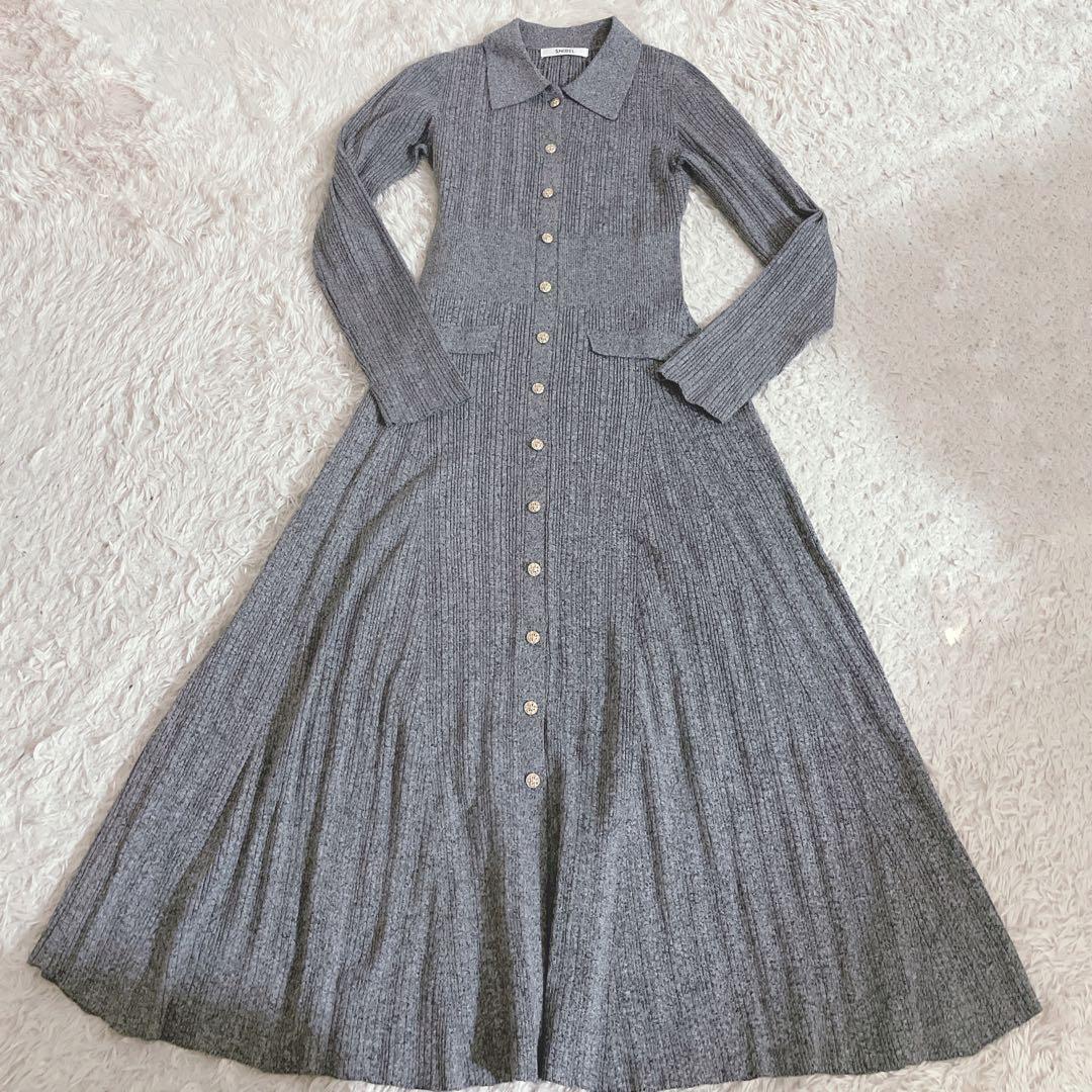 25AW SNIDEL スナイデル フロントボタンニットワンピース