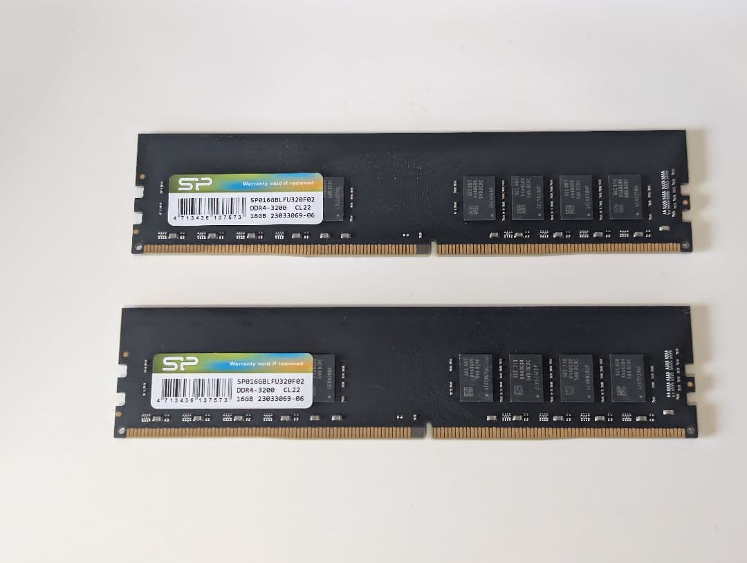 SP 32GB(16x2) DDR4 メモリー 3200MHz