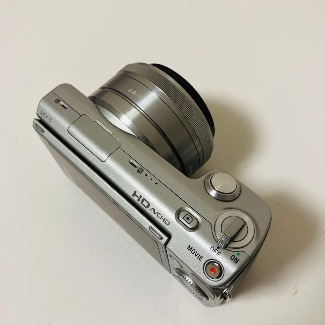 SONY ミラーレス一眼NEX-5 カメラエラー品 単焦点レンズ付