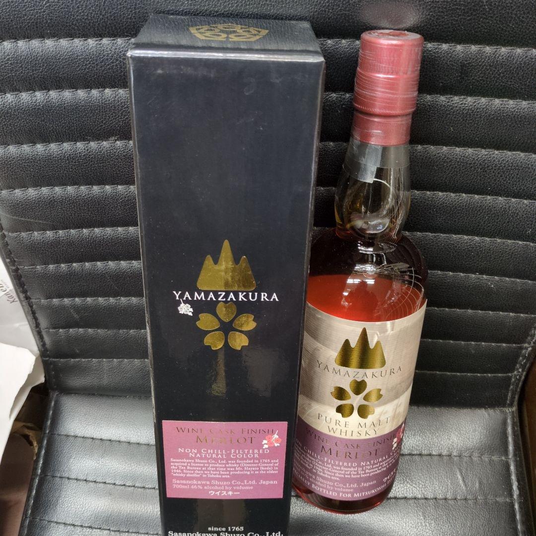 笹の川酒造山桜 Pure Malt Whisky メルローワイン樽仕上げ