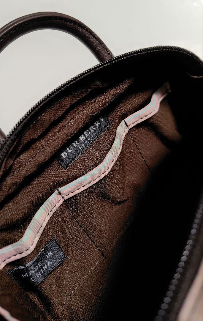 【未使用品】Burberry ノバチェック ボックス型ミニハンドバッグ ポーチ