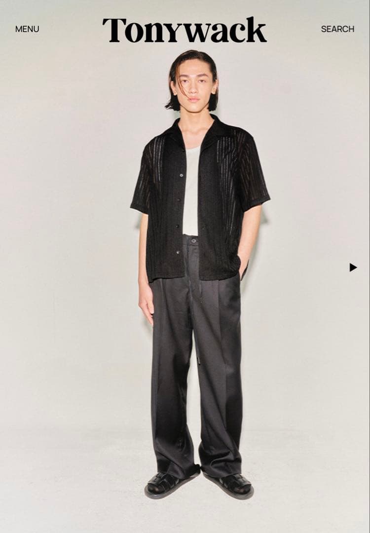 スラックス　ブラック　Tonywack M