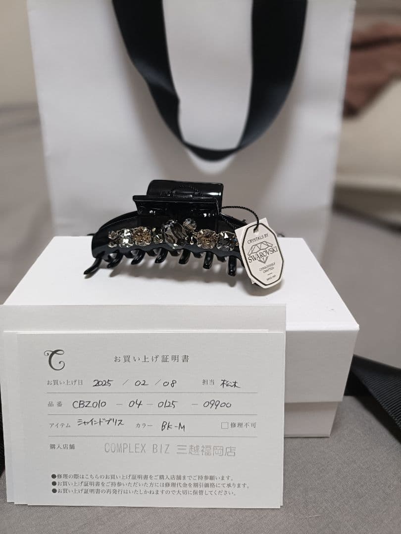 COMPLEX BIZ ヘアクリップ ブラック