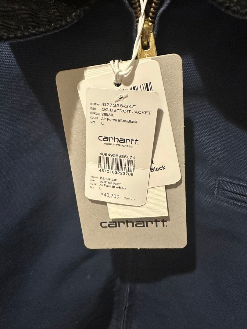 【訳あり】carhartt wip OG デトロイトジャケットネイビー