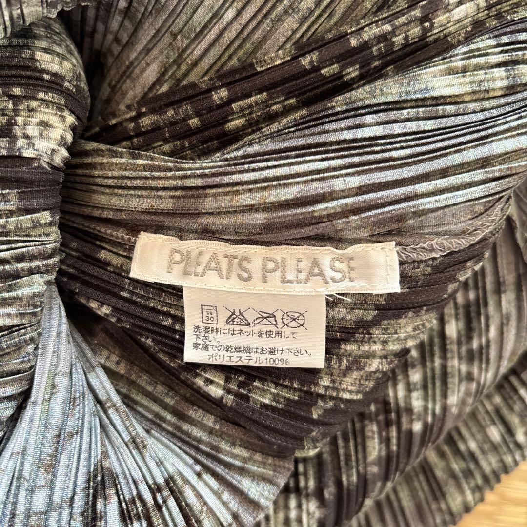 PLEATS PLEASE プリーツ　ロングワンピース　グレー系サイズ3