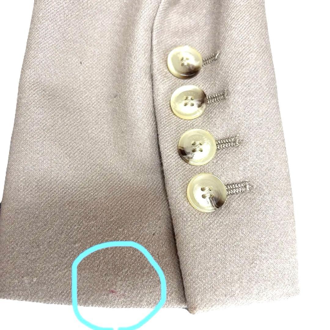 GUCCI ジャケット 38 ベージュ カシミヤ混 グッチテーラードジャケット