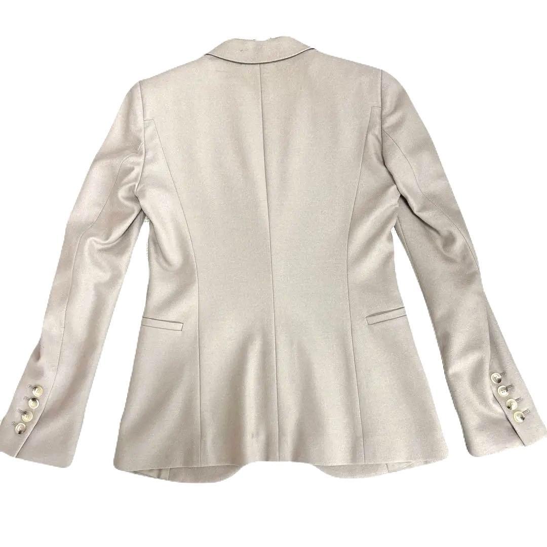 GUCCI ジャケット 38 ベージュ カシミヤ混 グッチテーラードジャケット