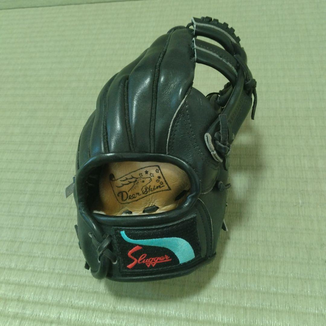 Slugger 硬式グローブ ブラック デアスキン