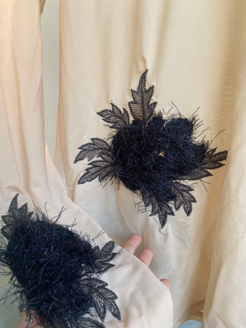 新品　ameri アメリ　スキントップス　カットソー　シースルートップス