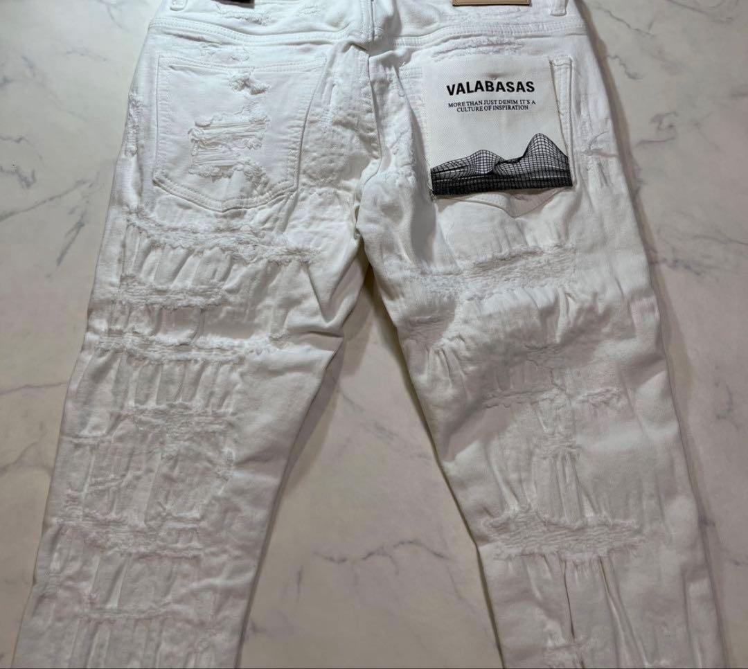 VALABASAS ホワイトデニム 28