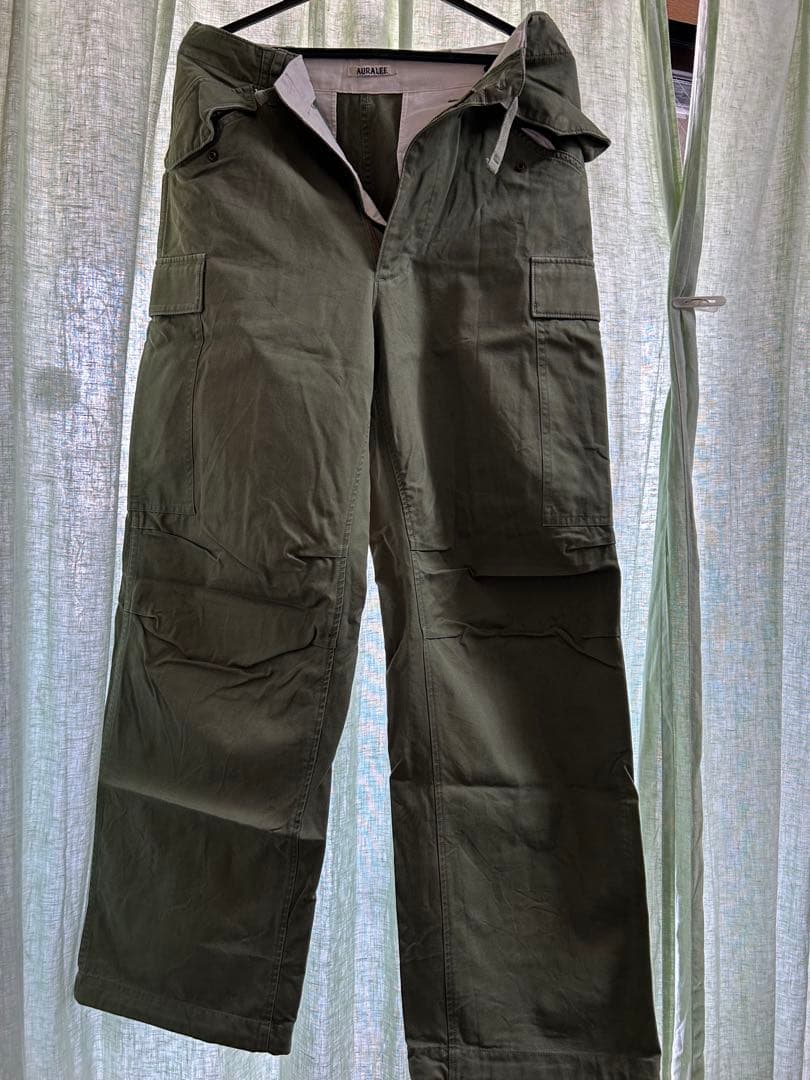 M*P様 AURALEE カーゴパンツ オリーブ サイズ0