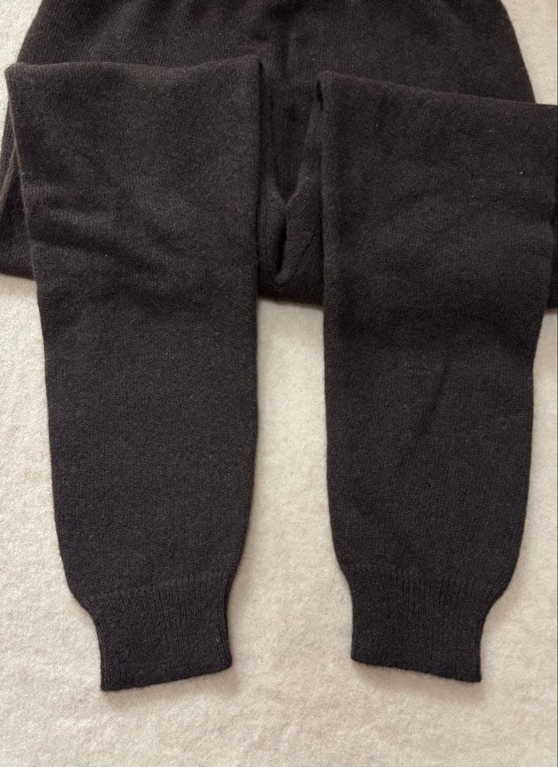 セール価格！ヤクウールレギンス ヤクウール100％ XLサイズ モンゴル産 厚手