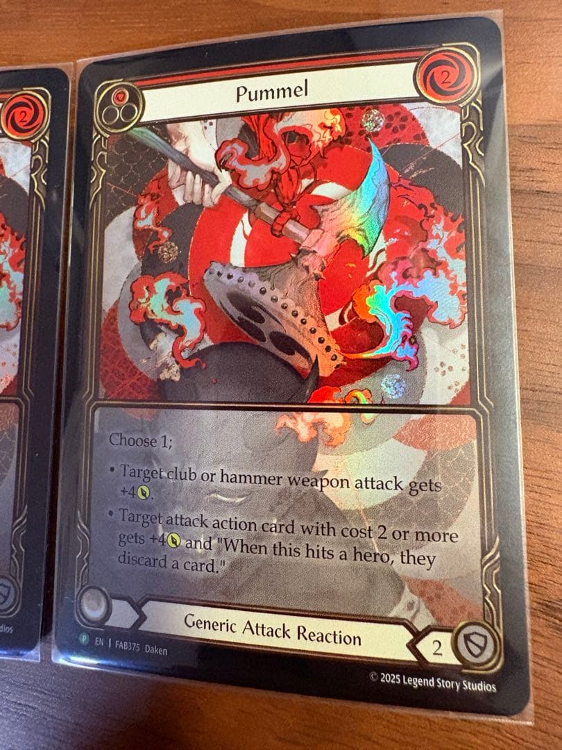 Pummel 殴打 プロモ RF 2枚 未使用 FAB375 FaB 英語版