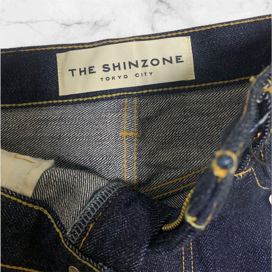 SHINZONE シンゾーン デニム ミニスカート ハイウエスト 台形　濃紺