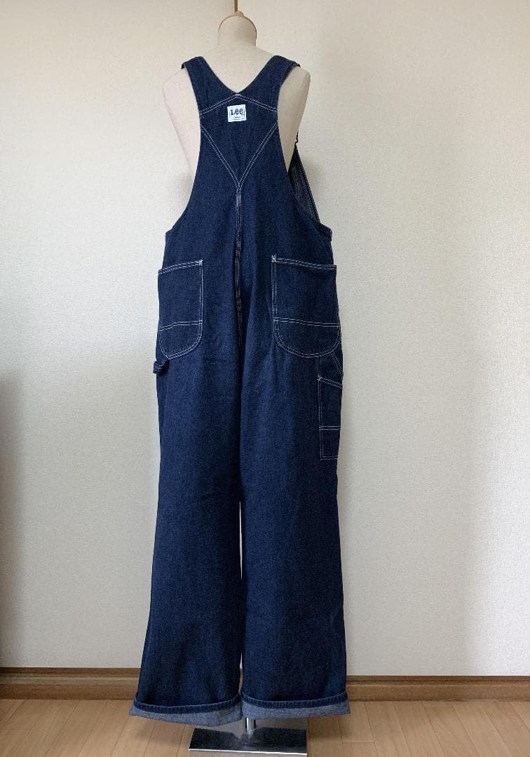 Lee 日本製☆ワイドオーバーオール☆レトロデニム☆メンズL・レディースLL