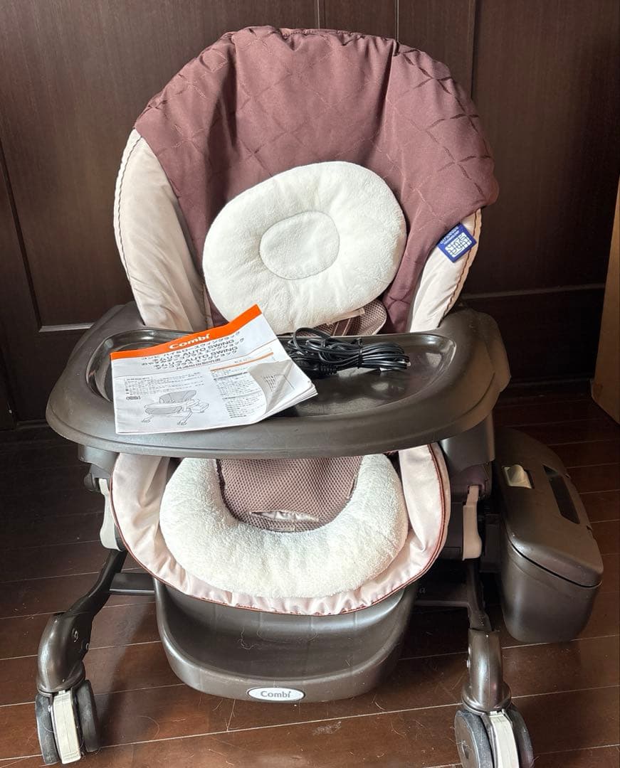 【combi】ネムリラAT 電動ハイローチェア オートスウィング　説明書付き