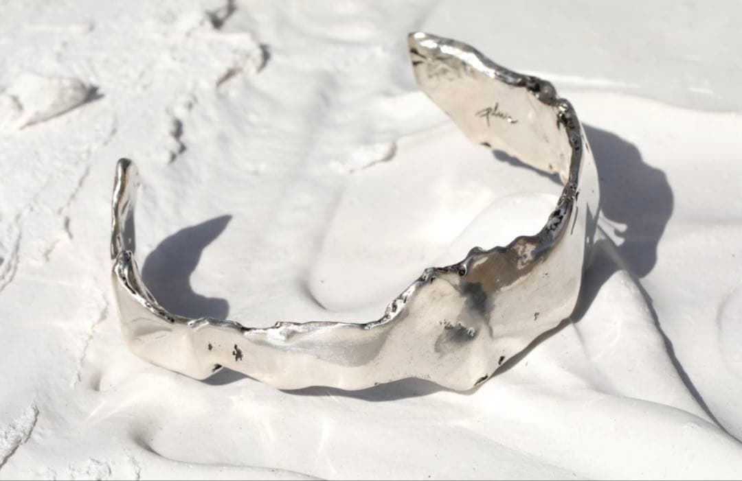 プリュイ PLUIE フローディア カフ ブレスレット バングル シルバー