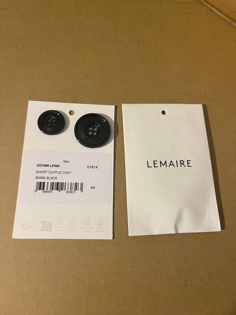 LEMAIRE ショートダッフルコート　サイズ44