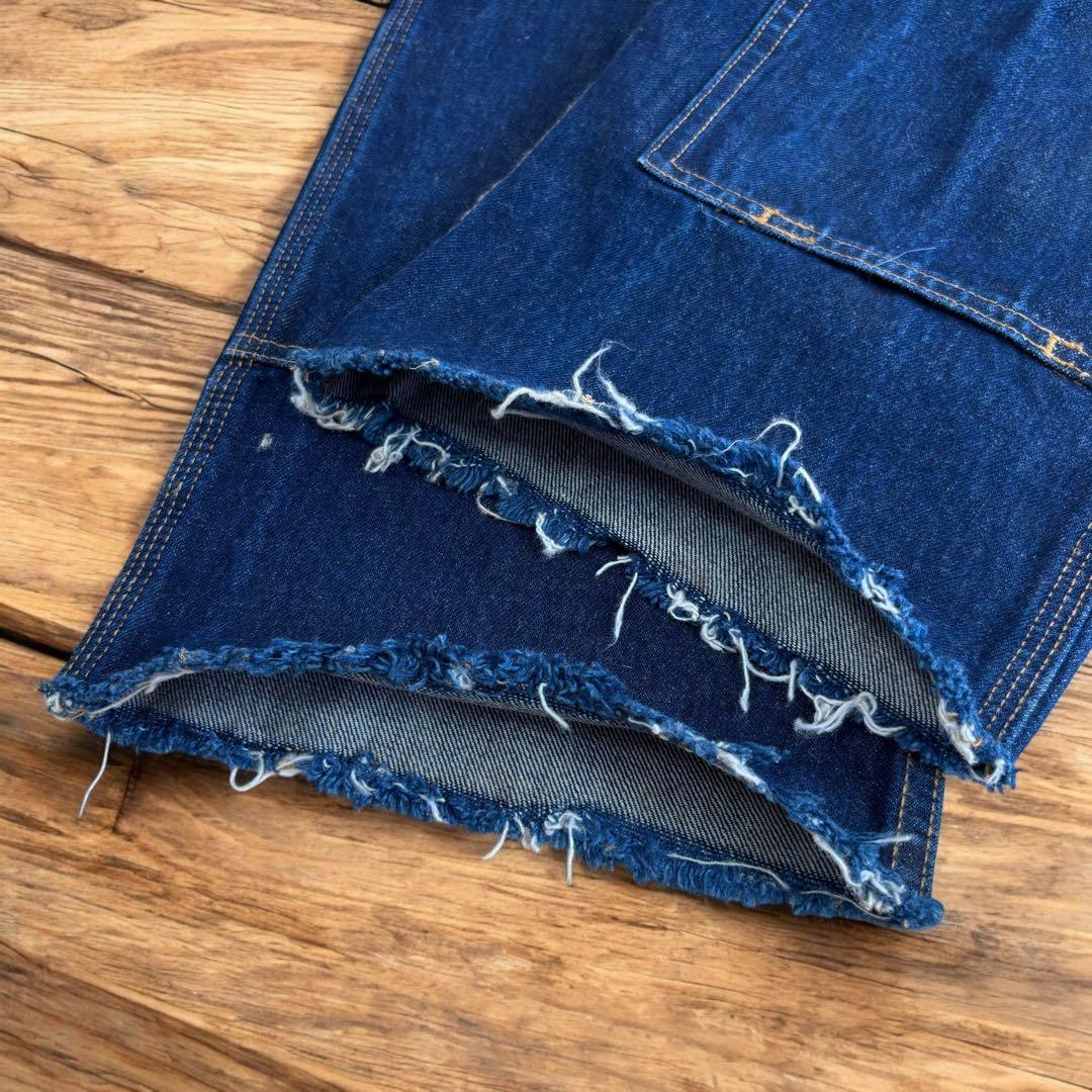 08M156◯ Carhartt 濃紺 デニム Wニー ペインターパンツ W34