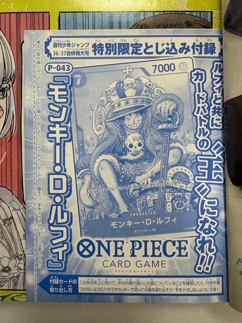 週刊少年ジャンプ 55周年 付録未開封 ワンピースカード